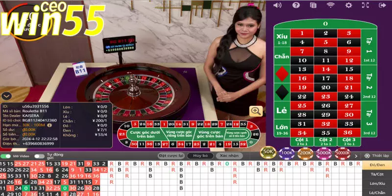 roulette Win55